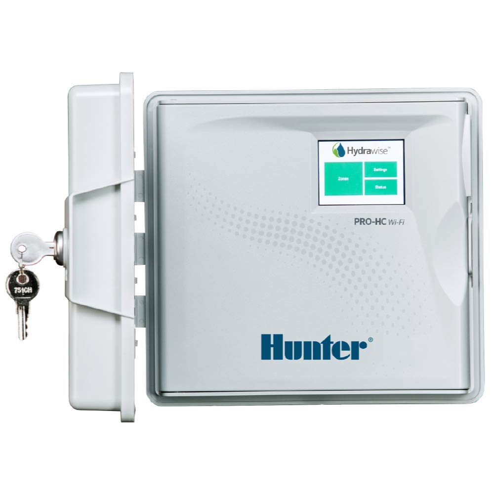 Hunter Hydrawise Pro-HC 24-Station WiFi Smart Sprinkler Controller, Outdoor Irrigation Timer, Weather-Based Watering System, Flow Sensor Ready