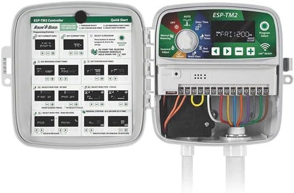 Rain-Bird ESP-TM2 Indoor Outdoor Irrigation WiFi Zone Controller Timer Box and Link Lnk WiFi Mobile Wireless Smartphone Upgrade Module Sprinkler System (8 Zone)