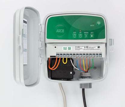 Rain Bird ARC8 App-Based Indoor/Outdoor Smart Irrigation WiFi Timer/Controller, 8-Zone/Station, EPA WaterSense Certified, Compatible with Alexa