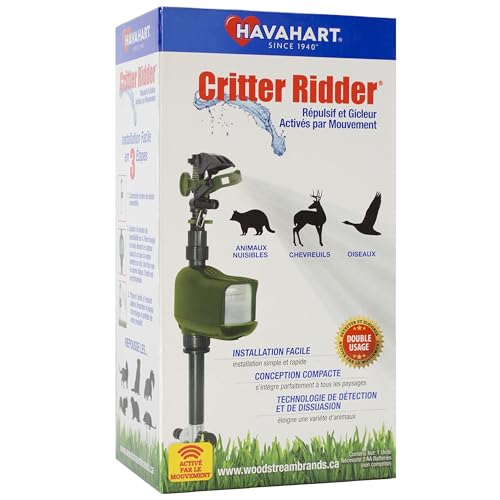 HAVAHART Critter Ridder Motion-Activated Animal Repellent Sprinkler for Chemical