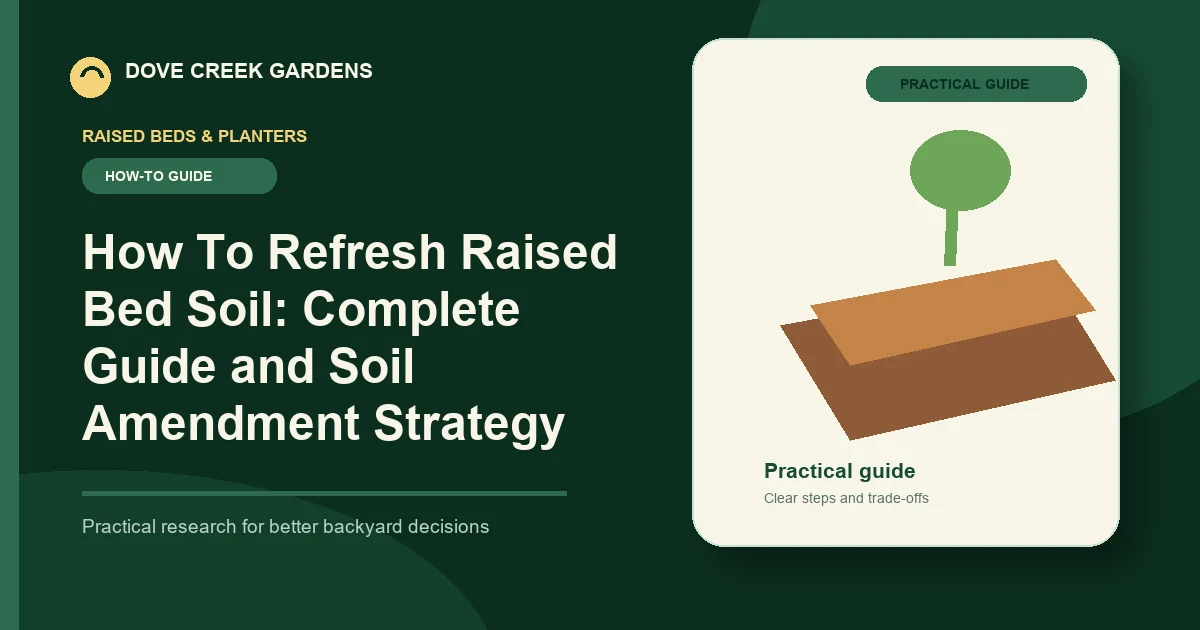 How To Refresh Raised Bed Soil: Complete Guide and Soil Amendment Strategy
