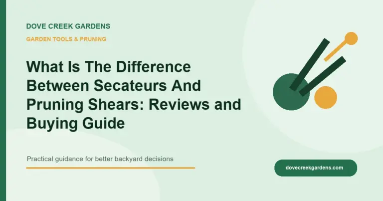 What Is The Difference Between Secateurs And Pruning Shears 2026: Reviews and Buying Guide