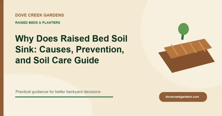 Why Does Raised Bed Soil Sink: Causes, Prevention, and Soil Care Guide