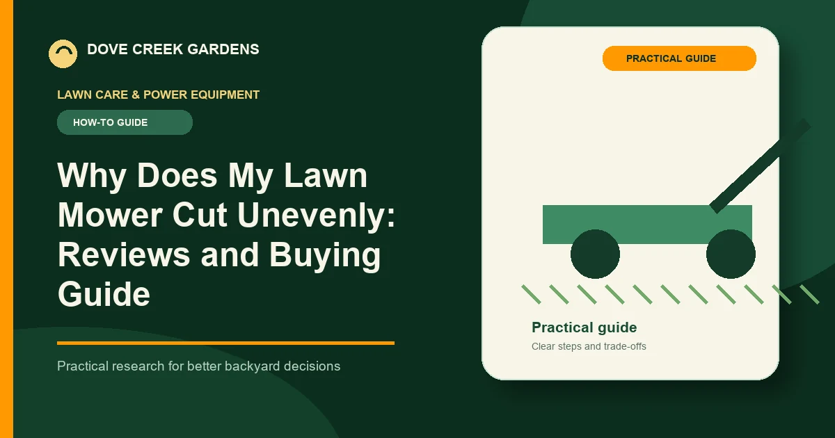 Why Does My Lawn Mower Cut Unevenly 2026: Reviews and Buying Guide