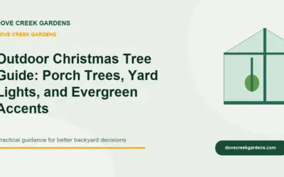 Outdoor Christmas Tree Guide 2026: Porch Trees, Yard Lights, and Evergreen Accents