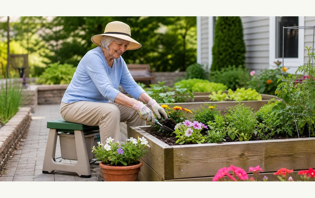 Cómo hacer más fácil la jardinería para personas mayores